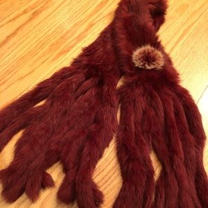 Rabbit fur scarf